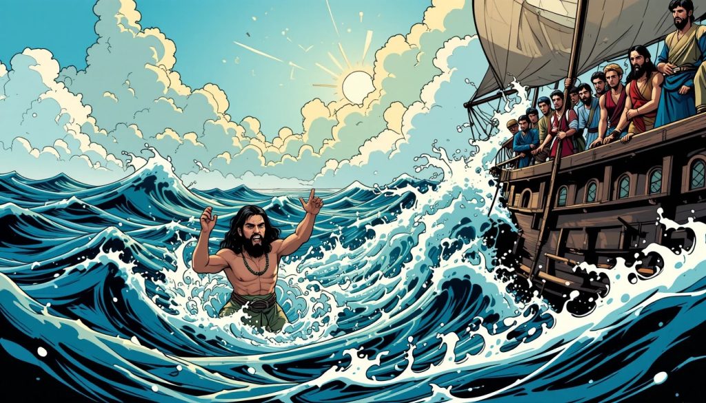 Jonah is Thrown Into the Sea